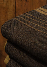 Luxurious Picnic Blanket - Dark Brown with Tan Waxed Cotton