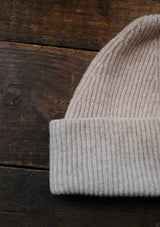 Lambswool Beanie Hat - Oat