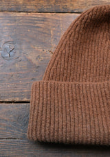 Lambswool Beanie Hat - Pecan