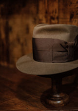 Reuben High Crown Fedora - Light Brown
