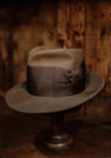 Reuben High Crown Fedora - Light Brown