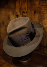 Reuben High Crown Fedora - Light Brown