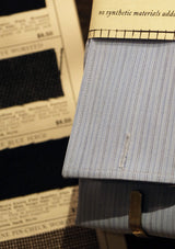Spearpoint Cotton Shirt with Double French Cuff - Light Blue Pinstripe