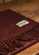 Merino Wool Scarf - Merlot