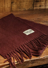 Merino Wool Scarf - Merlot