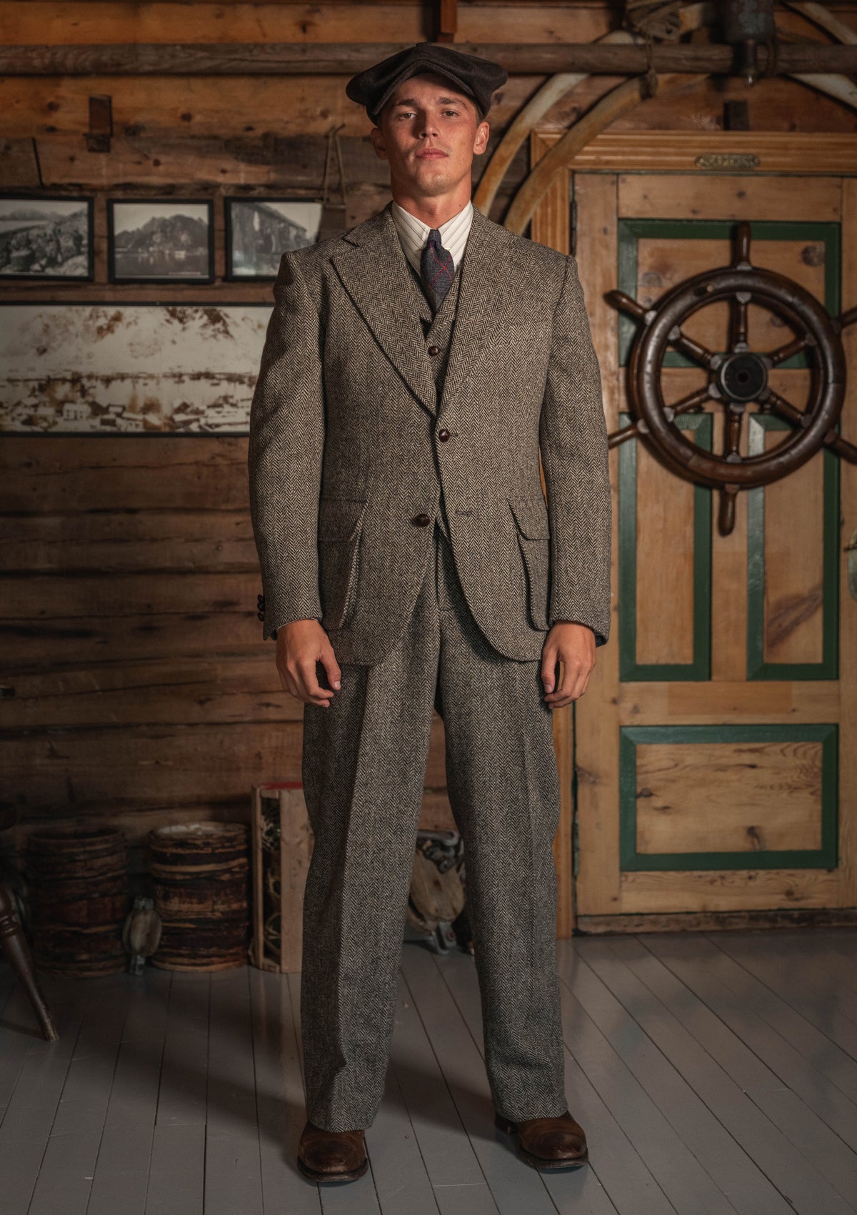 Bailey Harris Tweed Jacket - Old Oak Herringbone