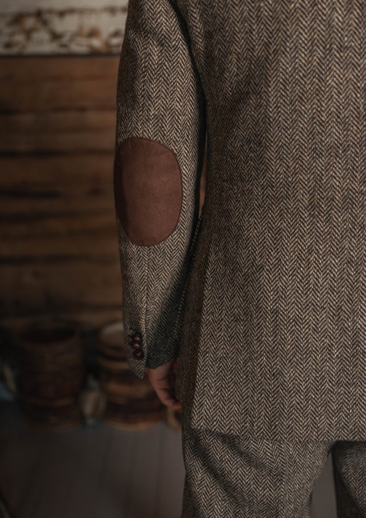 Bailey Harris Tweed Jacket - Old Oak Herringbone