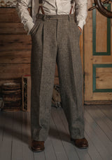 The Bailey Harris Tweed Suit - Old Oak Herringbone