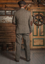 The Bailey Harris Tweed Suit - Old Oak Herringbone