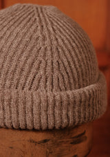 Lambswool Beanie Hat - Grey