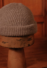 Lambswool Beanie Hat - Grey