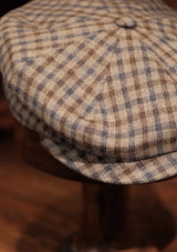 Archive Sale Baker Boy - (Mid Width) Blue & Brown Micro Stripe