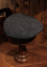 Archive Sale Flat Cap - Navy Herringbone