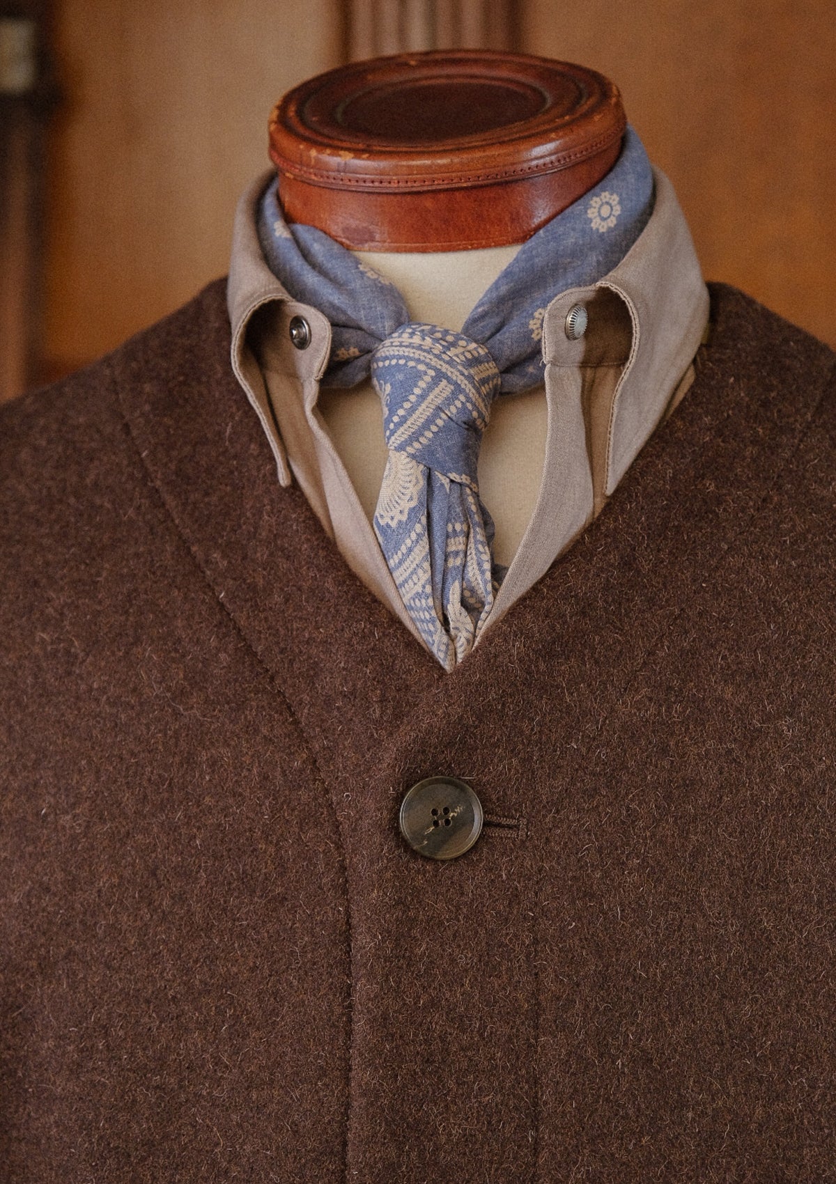 Ellison Pure Wool Waistcoat - Hickory Brown