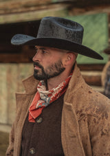 Cattleman Hat - Black Fur Felt