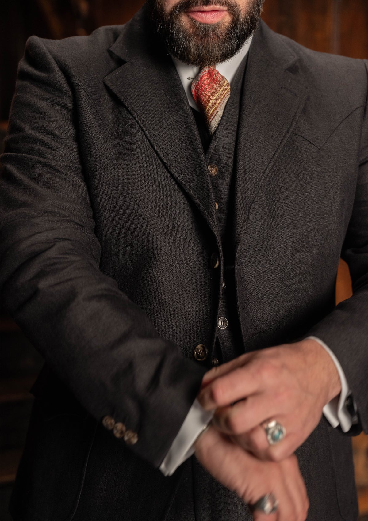 Hawthorne Jacket - Farriers Black Linen