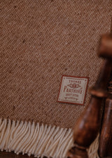Super-soft Wool Throw - Brown