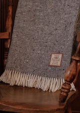Super-soft Wool Throw - Grey