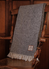 Super-soft Wool Throw - Grey