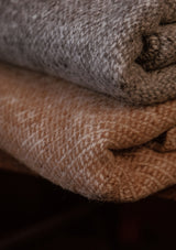 Super-soft Wool Throw - Brown