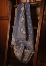 'Frontier Blue' 100% Cotton Selvedge Bandana - #3