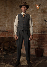 Bailey Harris Tweed Waistcoat - Atlantic Blue Check