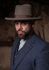 Coleman Jacket - Navy Fleck Hopsack