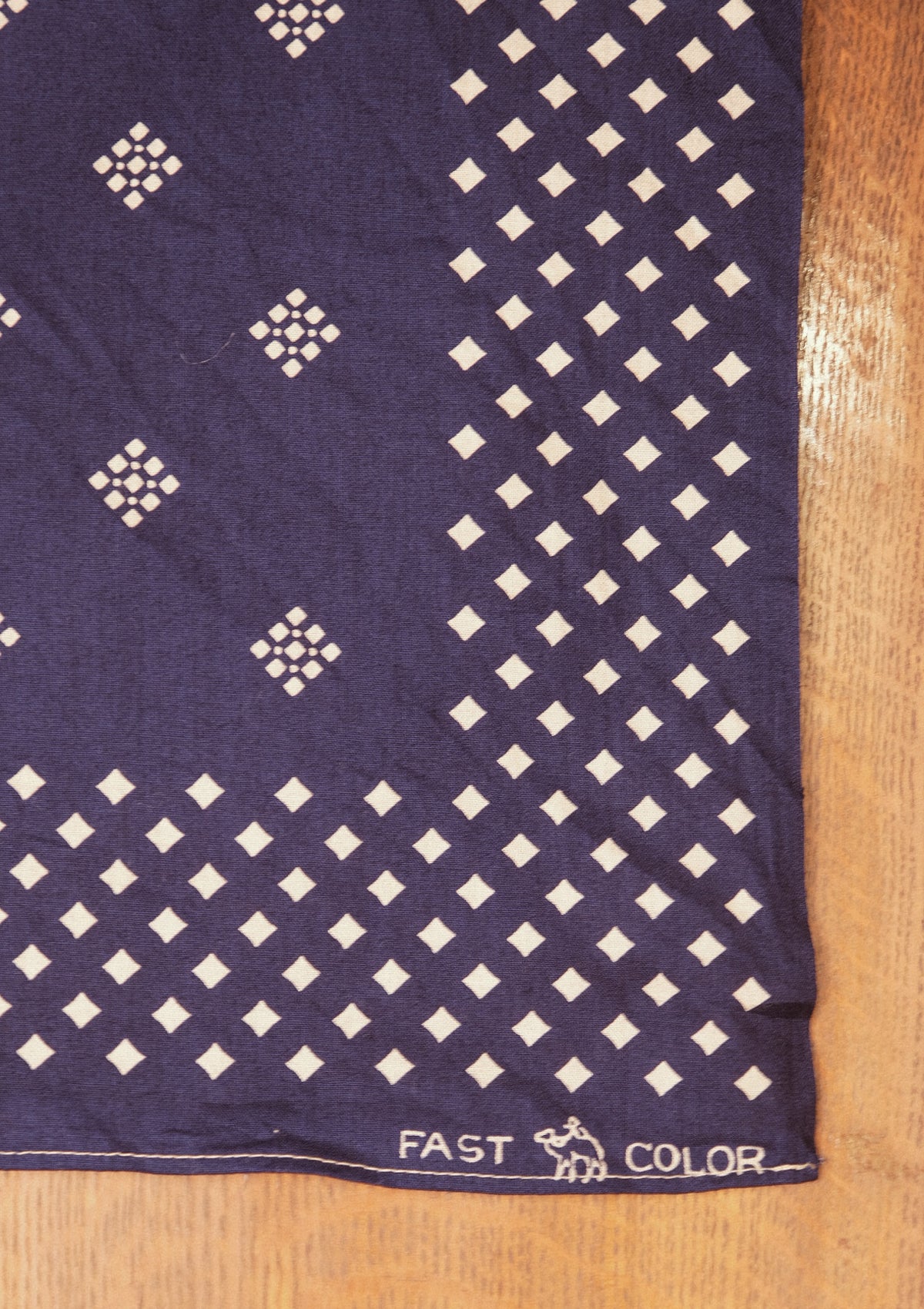 Navy 100% Selvedge Cotton Bandana - #5
