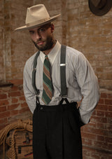 Spearpoint Japanese Cotton Shirt - Blue Stripe