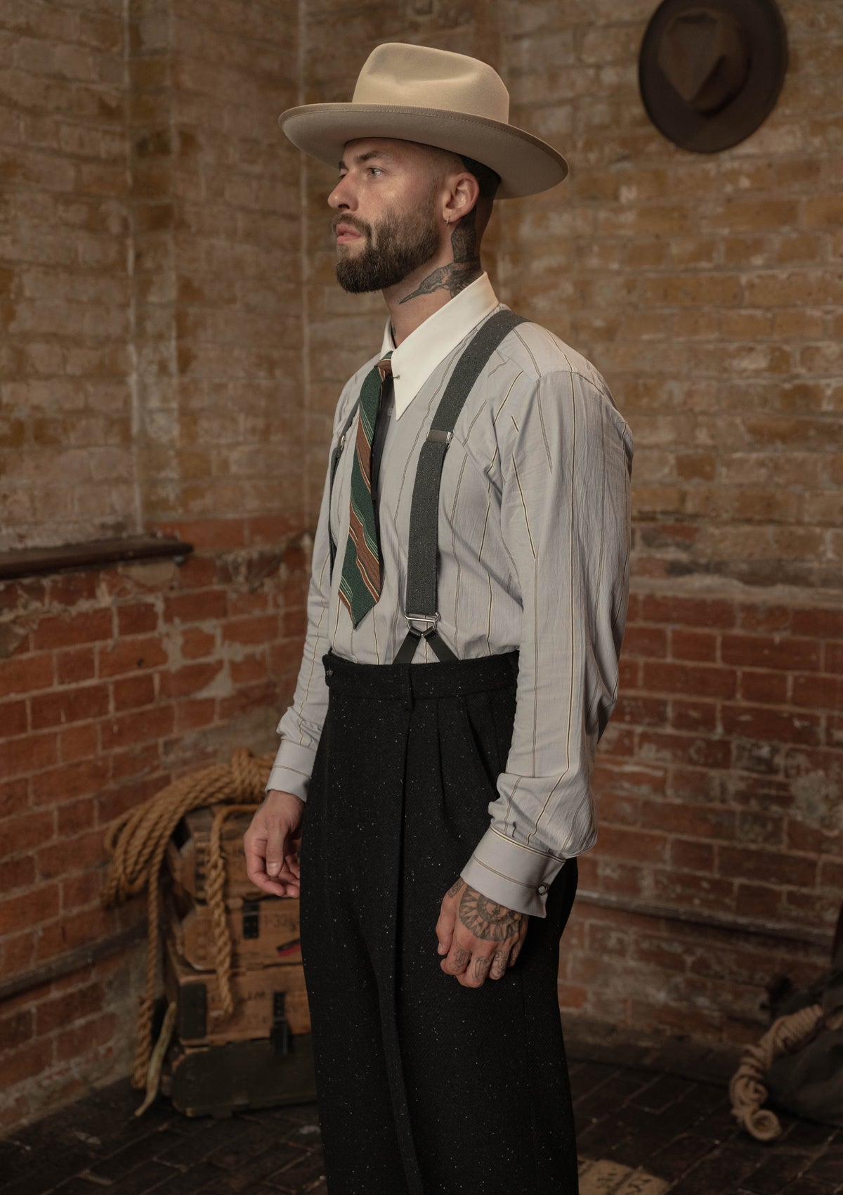 Spearpoint Japanese Cotton Shirt - Blue Stripe