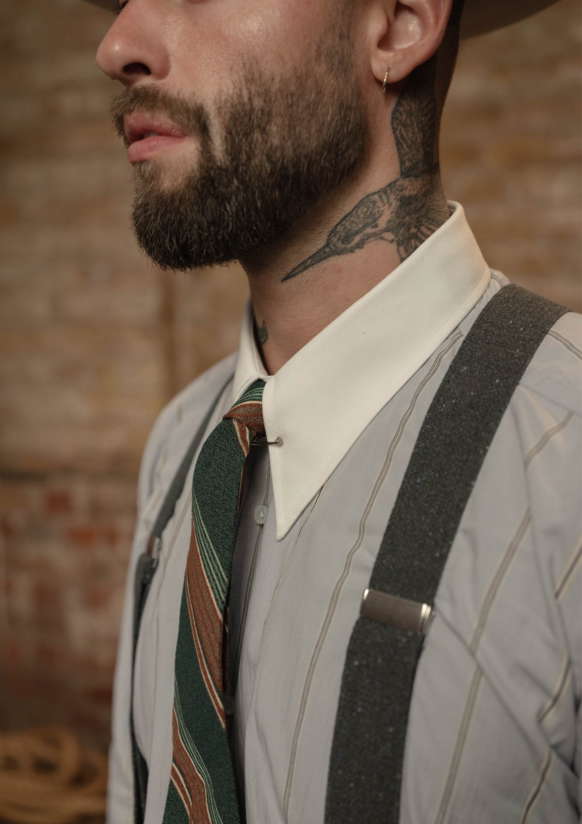 Spearpoint Japanese Cotton Shirt - Blue Stripe