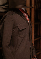 Connell Super-soft Cotton Board Shirt - Peat Brown