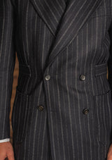 Broadway Jacket - Atlantic Chalk Stripe