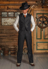 The Broadway Suit - Atlantic Chalk Stripe