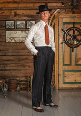 The Broadway Suit - Atlantic Chalk Stripe