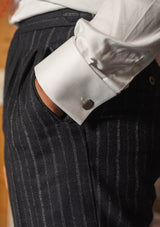 Broadway Dalton Trousers - Atlantic Chalk Stripe