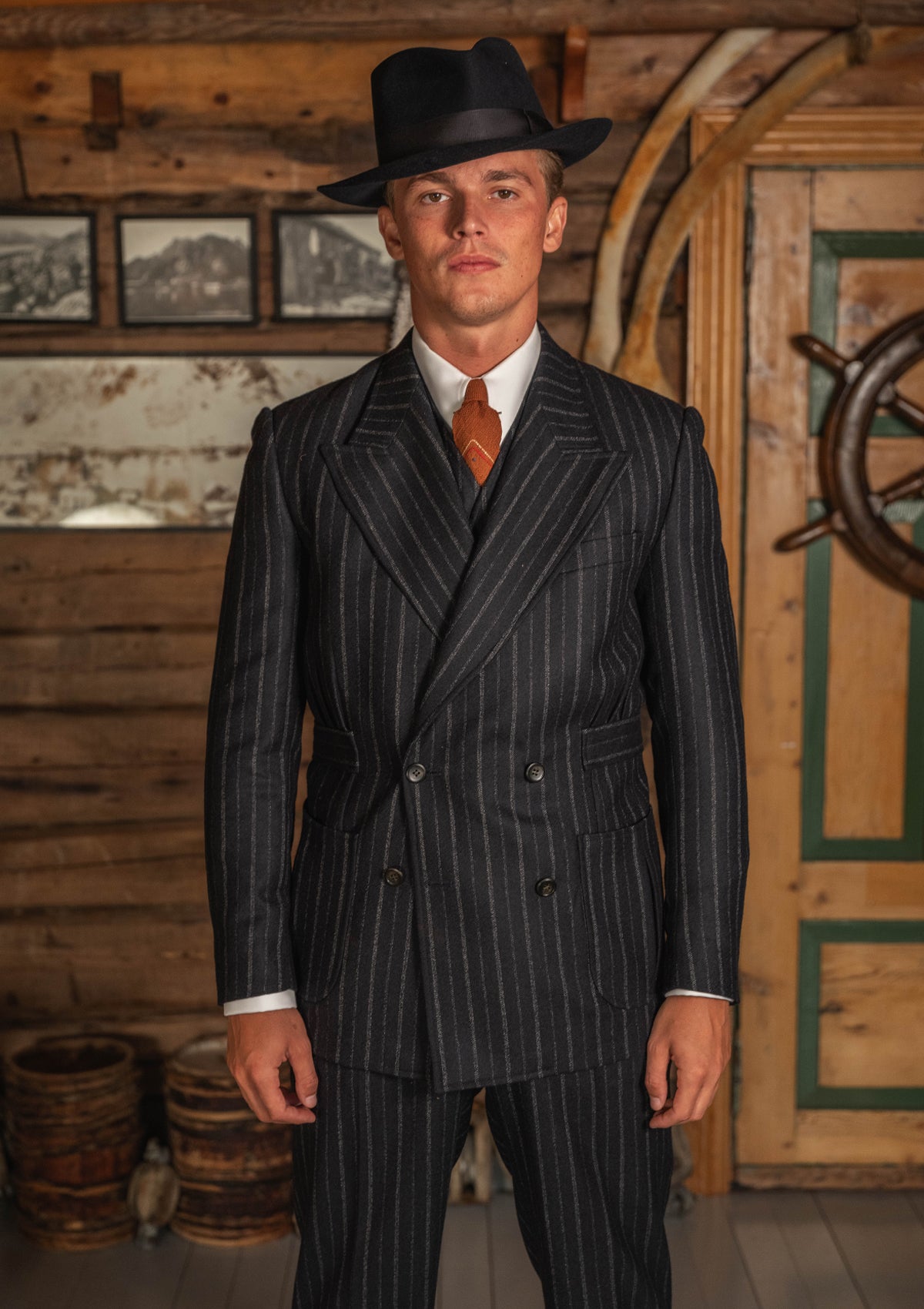 Broadway Jacket - Atlantic Chalk Stripe