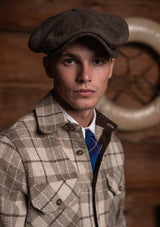 Brower Harris Tweed Overshirt - Cream Tartan