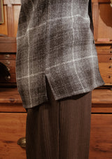 Brower Harris Tweed Overshirt - Charcoal Tartan