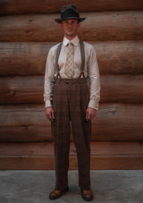 Brockman Harris Tweed Clark Trouser - Autumn Leaf Check