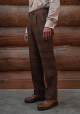 Brockman Harris Tweed Classic Trouser - Autumn Leaf Check