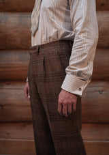 Brockman Harris Tweed Classic Trouser - Autumn Leaf Check
