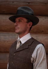 Brockman Harris Tweed Waistcoat - Autumn Leaf Check