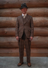Brockman Harris Tweed Clark Trouser - Autumn Leaf Check