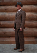Brockman Harris Tweed Clark Trouser - Autumn Leaf Check