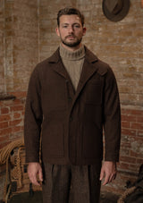 Chore Pure Wool Jacket - Hickory Brown