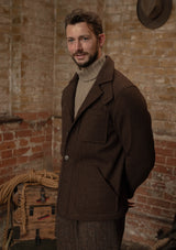 Chore Pure Wool Jacket - Hickory Brown