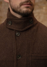 Chore Pure Wool Jacket - Hickory Brown