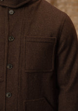 Chore Pure Wool Jacket - Hickory Brown