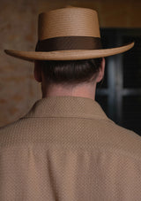 Crochet Short Sleeve Board Shirt - Mocha